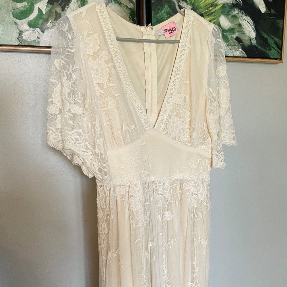 Vintage Style Wedding Dress Size Medium